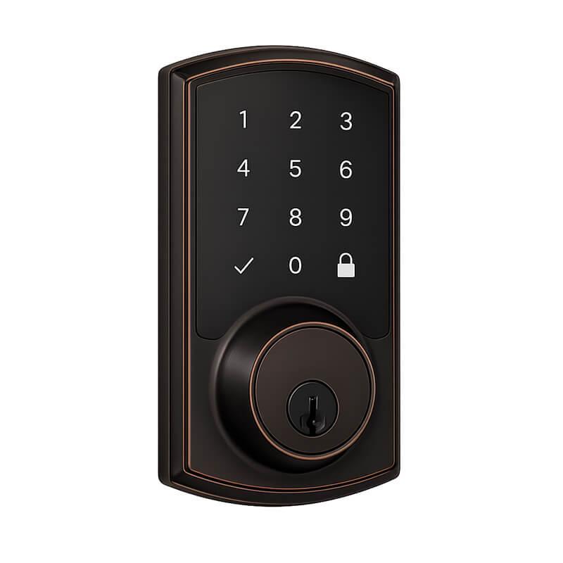 Deadbolt Contemp Bronze